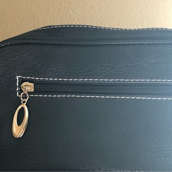 Satchel crossbody bag - gold hardware - Picture 4 of 12